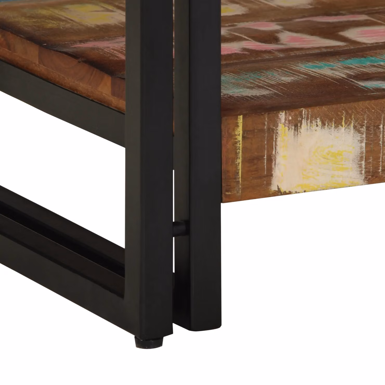 Berkfield Home Multicolour Reclaimed Solid Wood Coffee Table W/D/H: 40 x 50 x 38 cm – 7