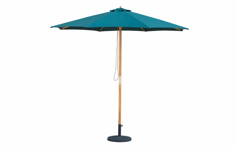 MINT Outdoor Bali Hunter Green Wooden Parasol with Polyester Canopy, Diameter: 285 cm