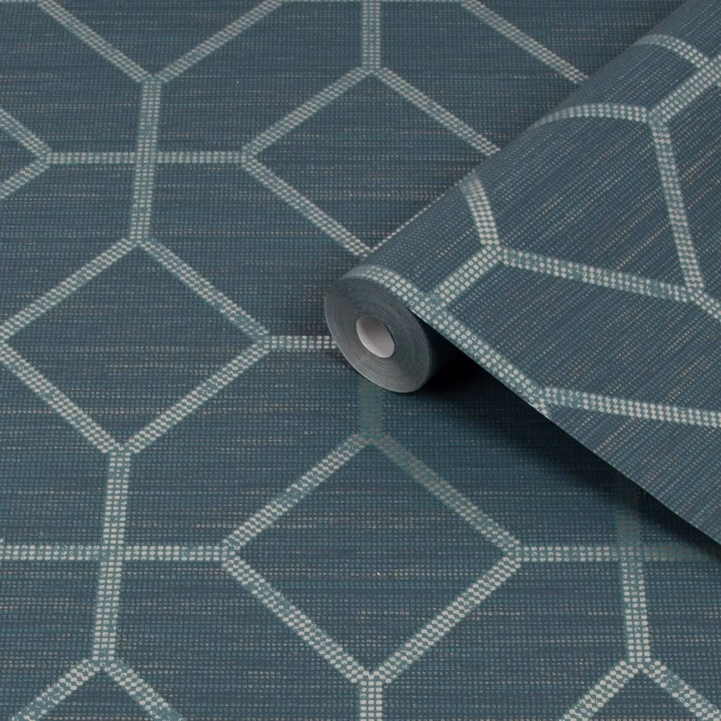Graham & Brown Geometric Abstract Wallpaper in Beige, Black, Gold and Petrol, Width: 52 cm – 2