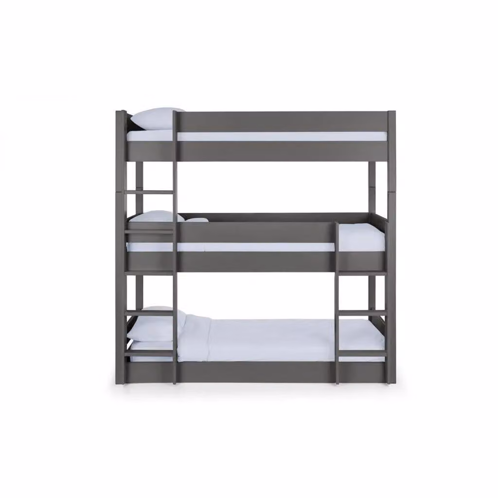 Ashfield Anthracite Two-Level Bunk Bed in Solid Pine, W/D/H: 90 x 190 cm – 2