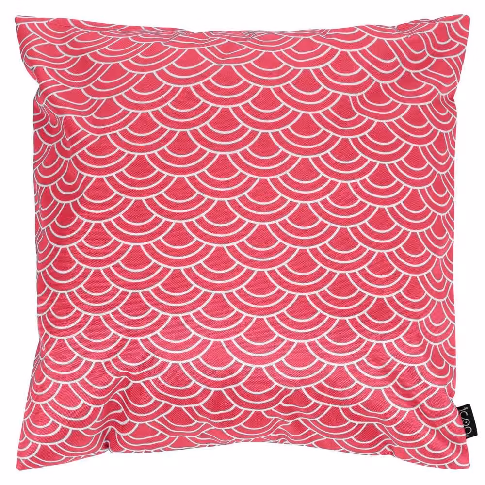 ICON 4-Pack Striped Square Cushions in Pink and Yellow – 3