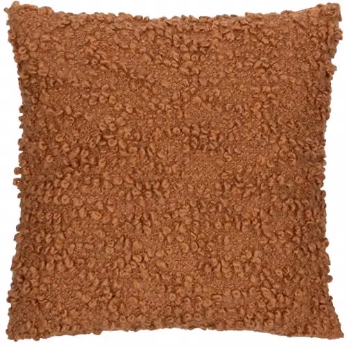 Yard Ulsmere Bouclé Square Cushion in Orange, W/D/H: 45 x 45 x 45 cm – 1