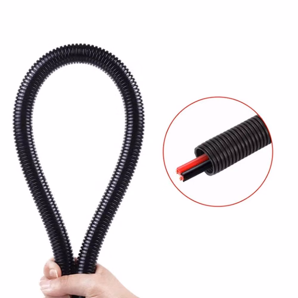 VOGREX Black Corrugated Flexible PVC Pond Hose for Garden Filter Pumps – 4