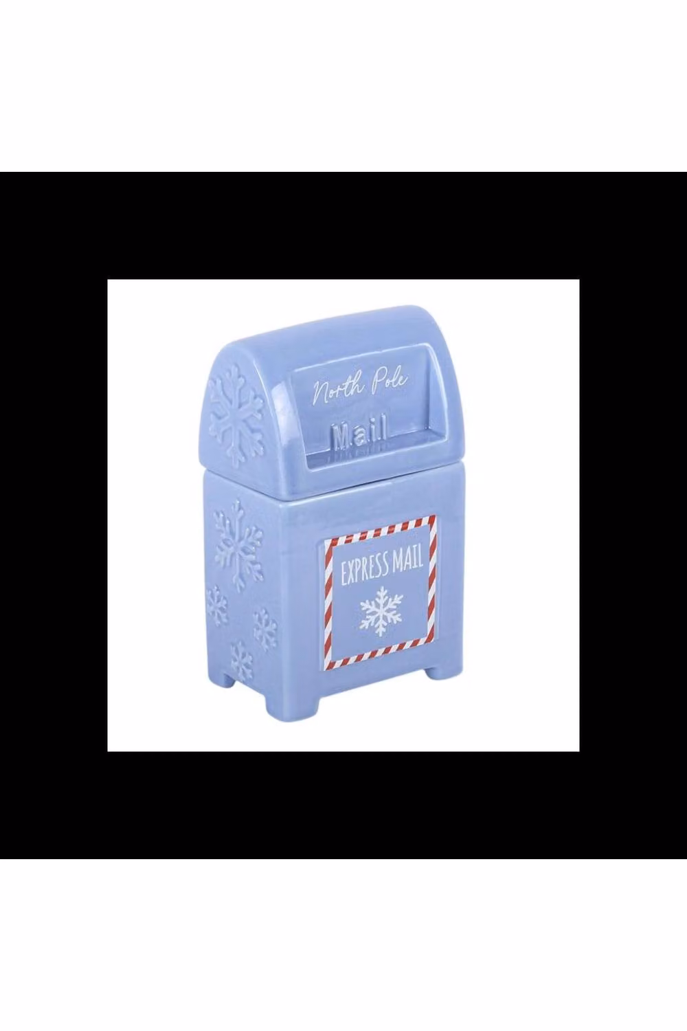 KDMD North Pole Postbox Ceramic Wax Warmer and Oil Burner in Blue for Christmas – 2