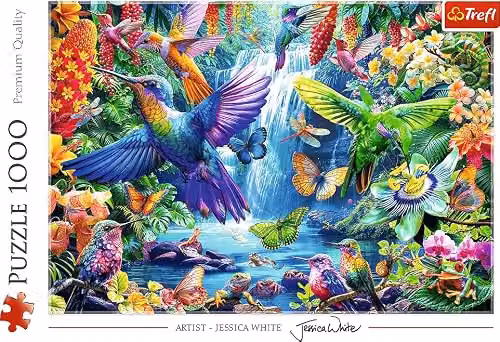 Trefl Tropical Hummingbirds 1000 Piece Jigsaw Puzzle, Multicolour – 3