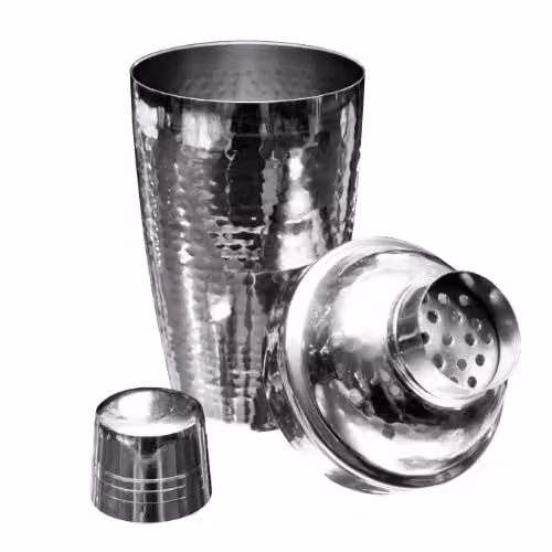 Orsina Stainless Steel Cocktail Shaker with Measuring Marks and Leakproof Design, Silver, H22 x W9 x D9 cm – 2