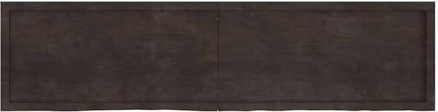 Berkfield Home Wall Mounted Rustic Oak Shelf, Dark Grey, W: 200 cm, D: 50 cm, H: 2-6 cm – 1