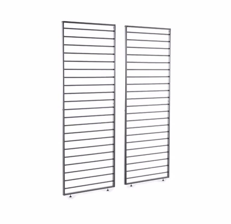 Leisure Grow Savannah Grey Aluminium Decorative Wall Panels, Set of 2, W: 80 cm