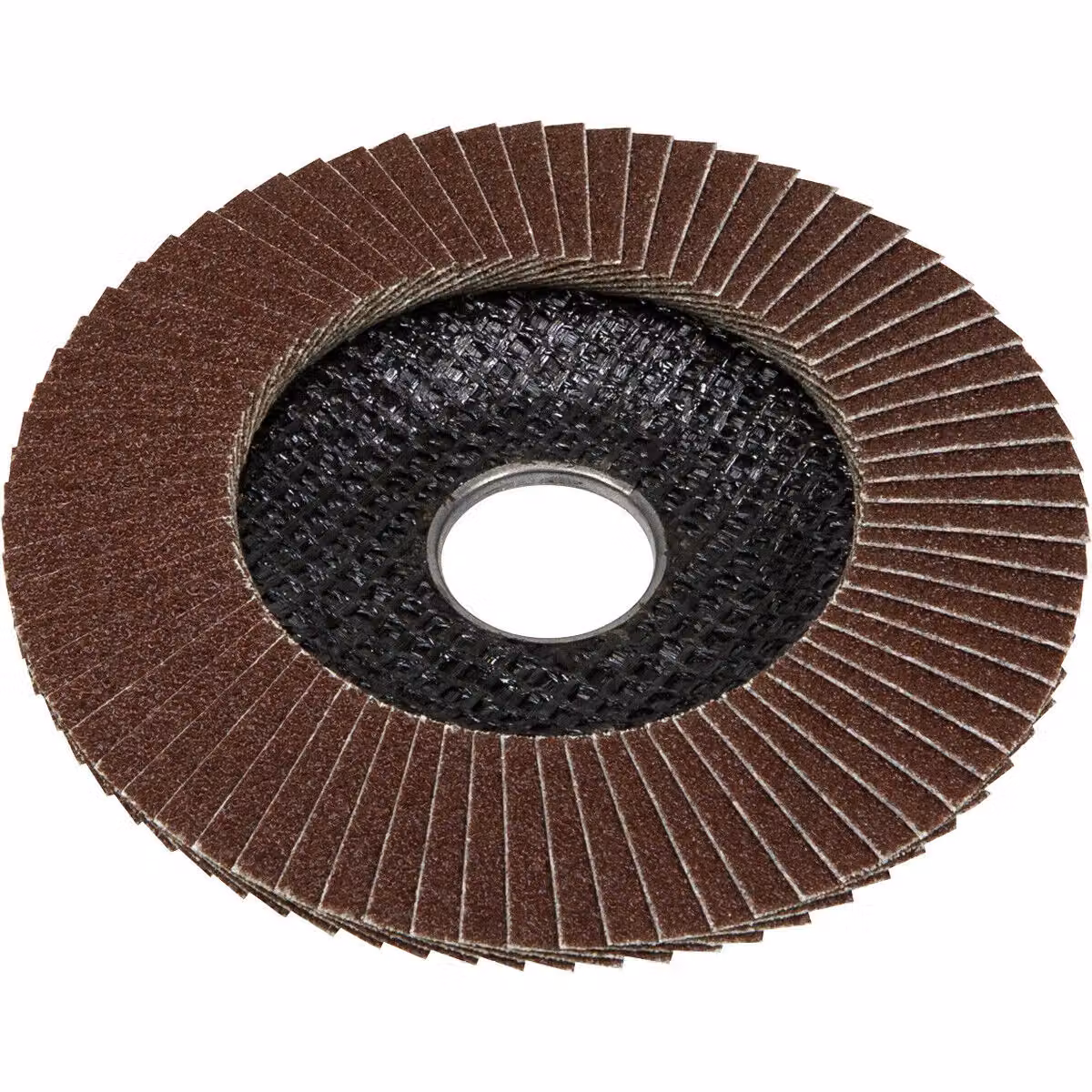 Loops 120 Grit Aluminium Oxide Flap Disc for Angle Grinders, 100mm Diameter, 16mm Bore – 3