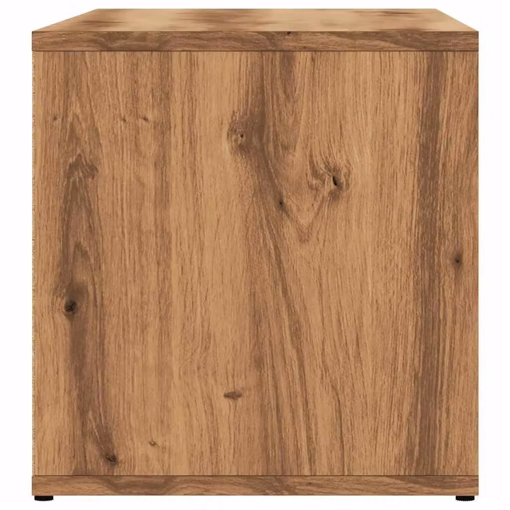 Berkfield Home Artisan Oak TV Cabinet in Brown, W/D/H: 80 x 34 x 35.5 cm – 4
