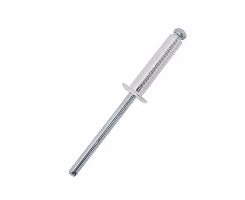JRP Riveting Products Silver Stainless Steel Dome Head Grooved Rivets, 4.8 x 14 mm (Box of 500)