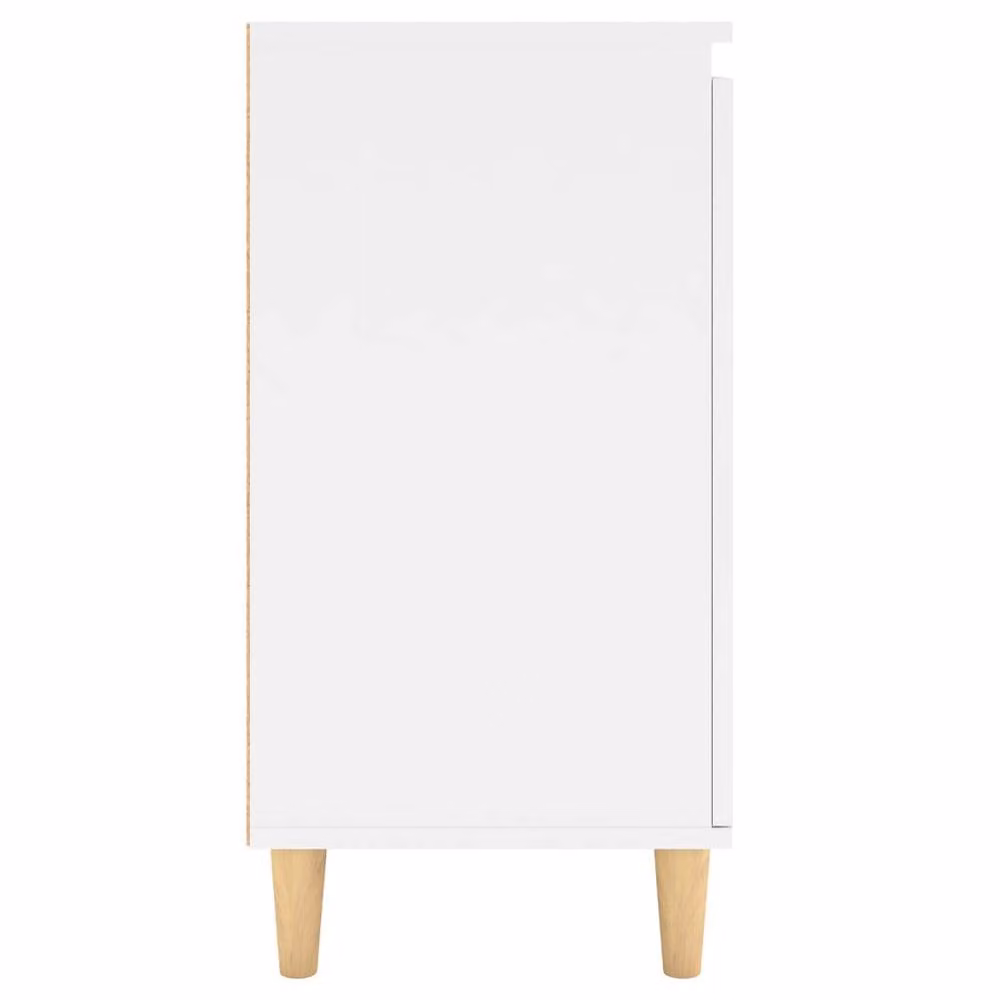 Berkfield Home White Sideboard with Solid Wood Legs, W/D/H: 60 x 35 x 70 cm – 2