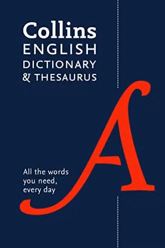 Collins English Dictionary and Thesaurus Essential Paperback, Blue – 1