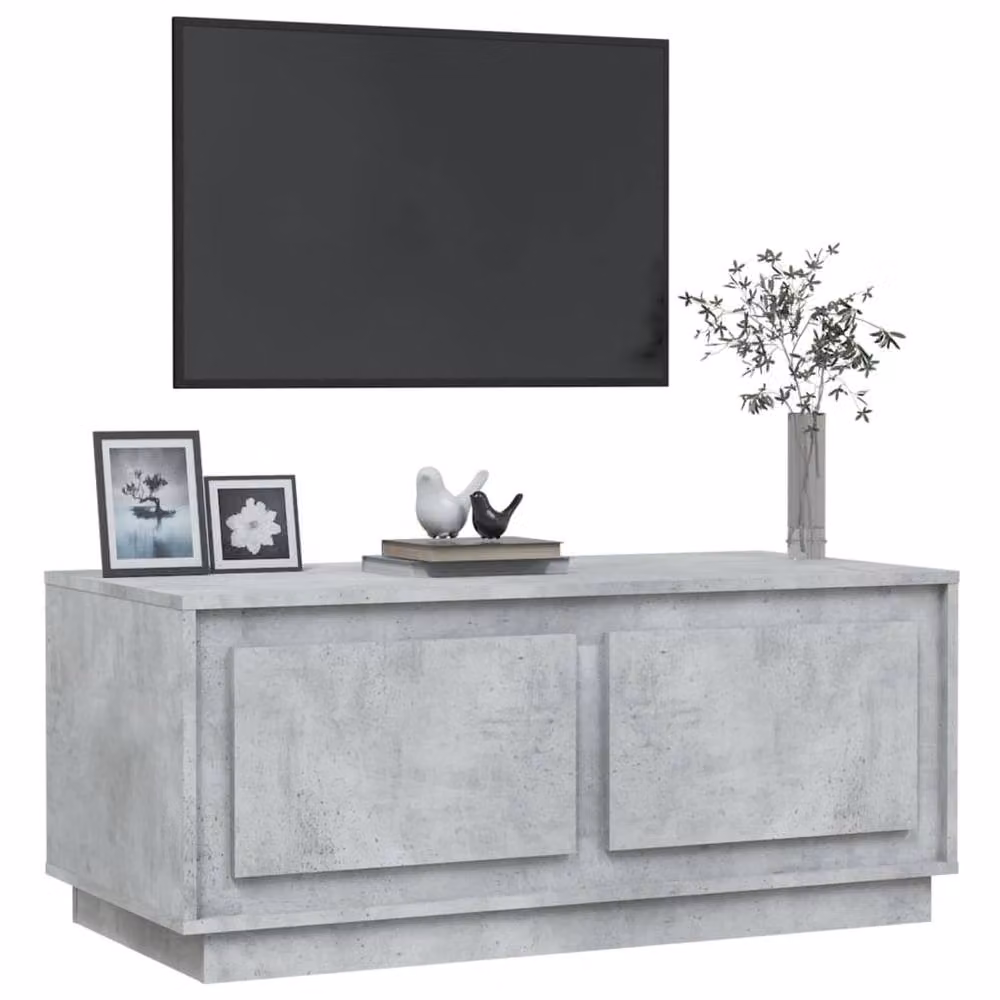 Berkfield Home Decorative Coffee Table in Concrete Grey, W/D/H: 102 x 50 x 44 cm – 2