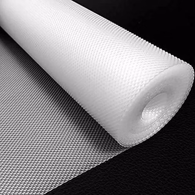 NESTLUNE Non-Slip Kitchen Cabinet Liner and Drawer Mat, White, W: 520 cm, L: 1000 cm – 1