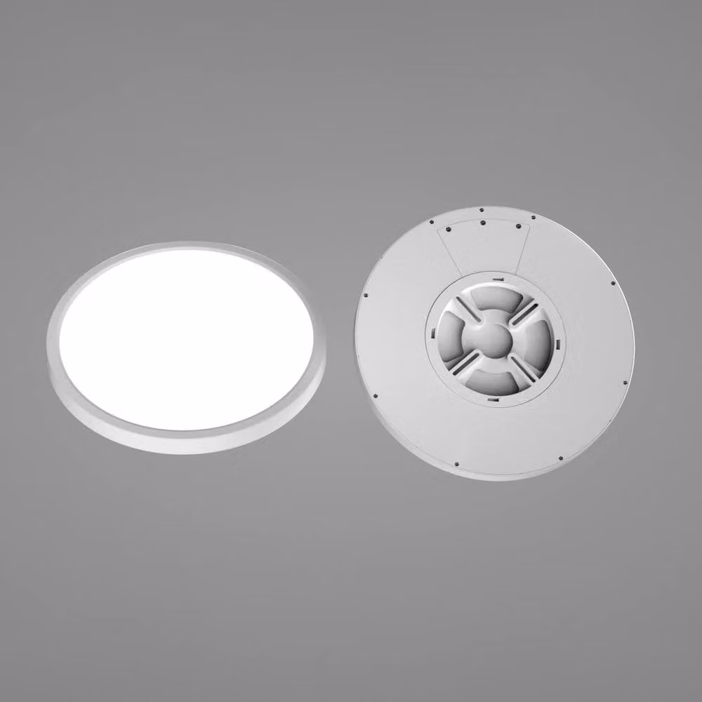 Netlighting Calvi Round LED Flush Ceiling Light, White, Diameter: 40 cm – 2