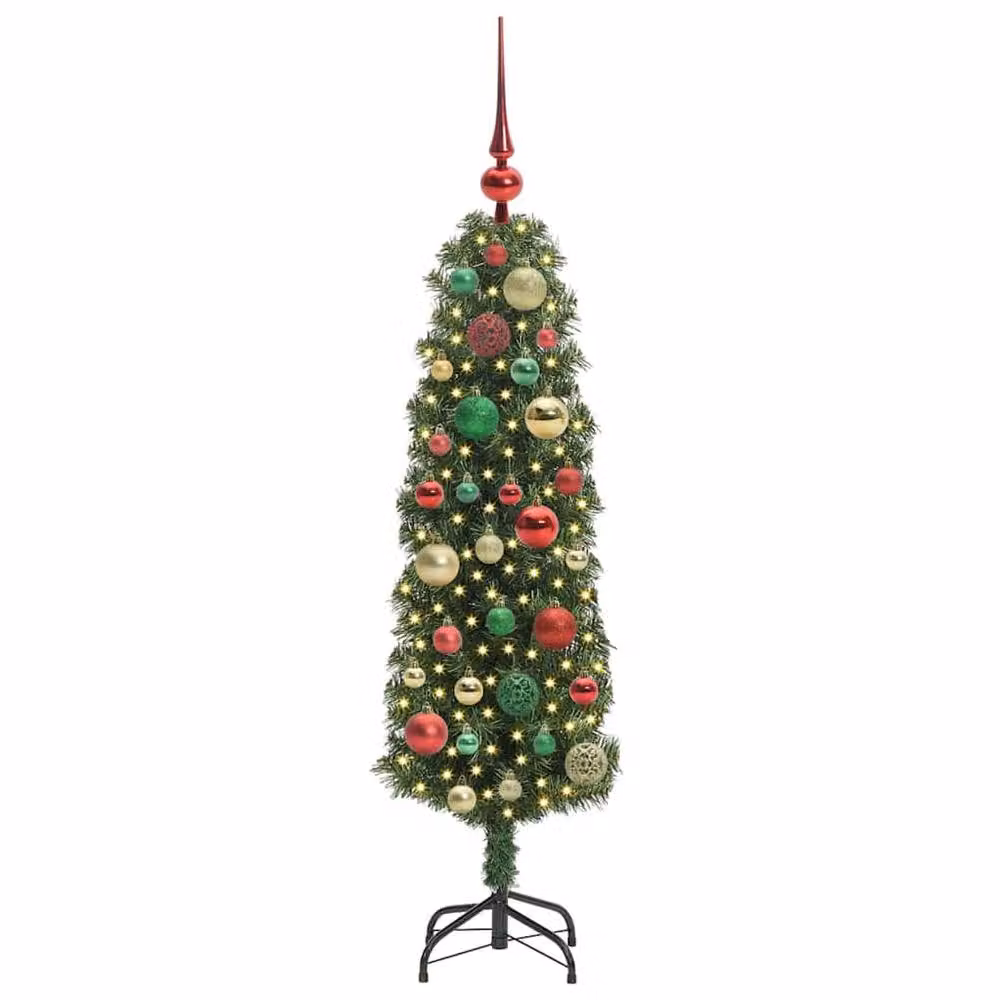 Berkfield Home Artificial Christmas Tree with 150 LEDs and Stand, Green, Height: 120 cm – 3