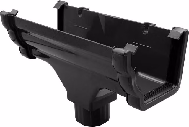 FloPlast Niagara Black PVC-U Running Outlet – 2