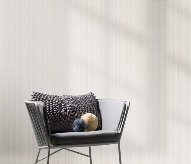 Erismann Pure Rhythm Striped Pink and Cream Non-Woven Vinyl Wallpaper Roll