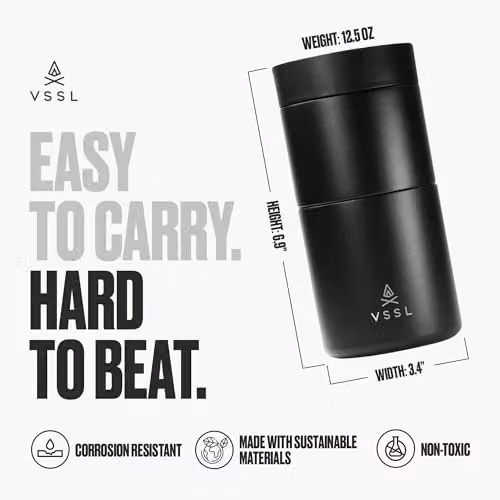 VSSL Nest Pour Over Set in Black Stainless Steel – 2