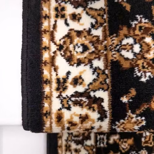 runrug Persian Stair Runner Carpet in Black, W: 60 cm, L: 510 cm – 5