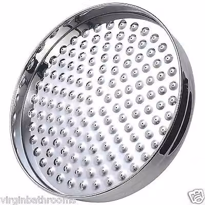 Nes Home Round Chrome Brass Overhead Rain Shower Head in Silver, Diameter: 20.5 cm – 2