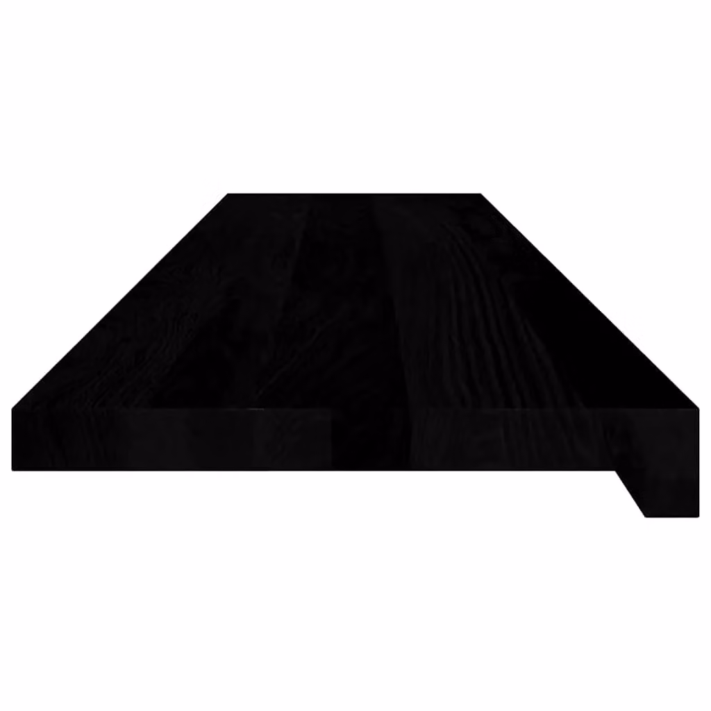 Berkfield Home Solid Oak Wood Window Sills, 2 Pack, Dark Brown, W: 110 cm, D: 30 cm, H: 2 cm – 3