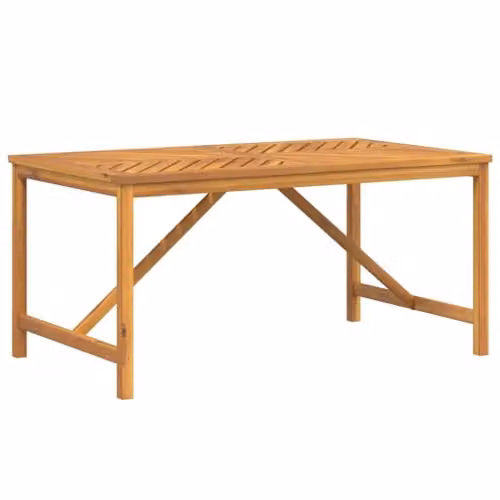 vidaXL Extendable Acacia Wood Garden Dining Table, Brown, W: 150 cm, D: 90 cm, H: 74 cm – 1