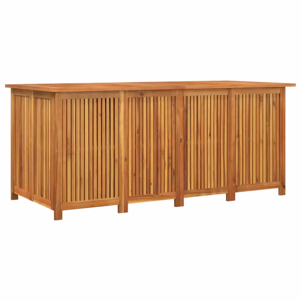 Berkfield Home Garden Storage Box in Brown Solid Acacia Wood W/D/H: 175 x 80 x 75 cm – 2