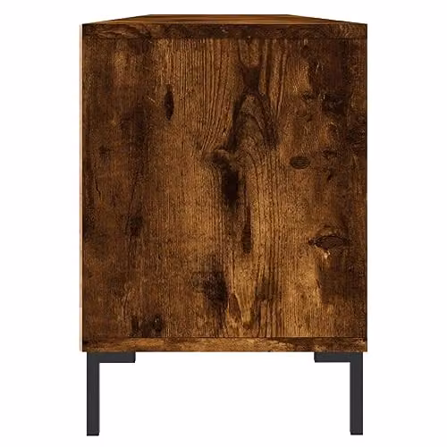 vidaXL Industrial TV Cabinet in Smoked Oak, W: 150 cm, D: 30 cm, H: 44.5 cm – 3