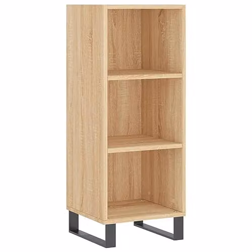 vidaXL Sideboard in Brown Sonoma Oak, W/D/H: 34.5 x 32.5 x 90 cm