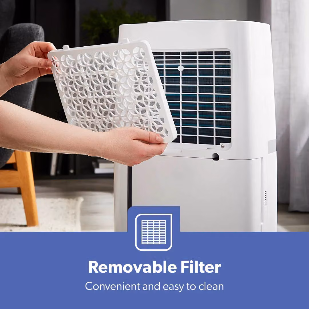 Geepas 20L Dehumidifier in White with Continuous Drainage and 24H Timer – 5