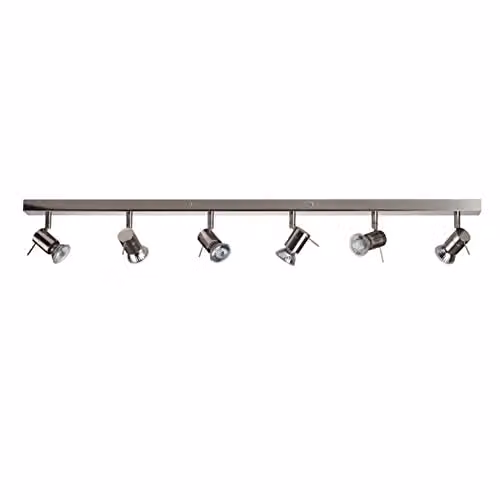 Netlighting Linea Verdace Penna 6 LED Spotlight Bar in Matt Nickel and Grey