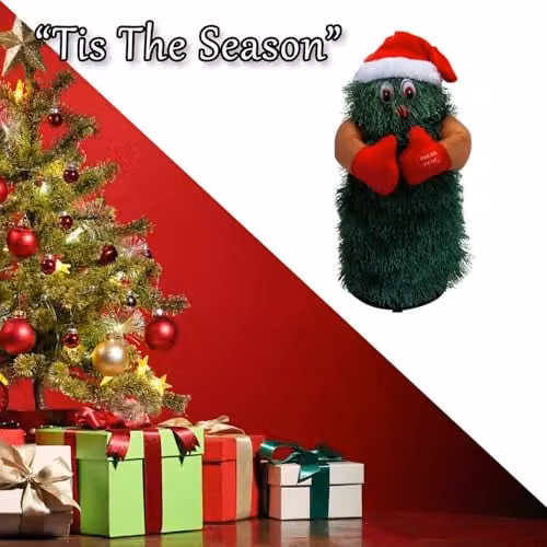 VFM e-Store Dancing and Singing Christmas Tree Decoration, Green, H 25.1 x W 12 x D 11.5 cm – 5