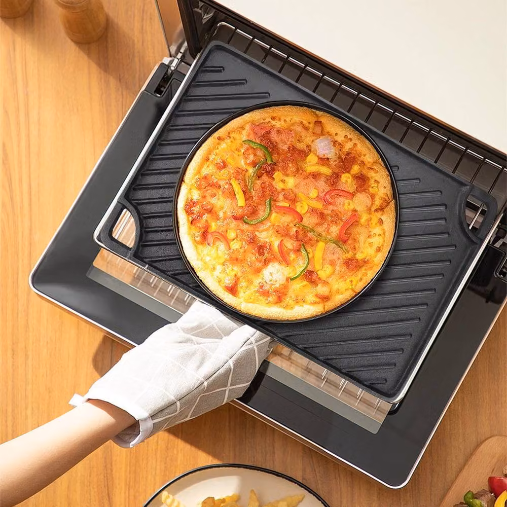 SPETLEK Cast Iron Griddle Hot Plate in Black for Barbecue and Camping Cooking – 3