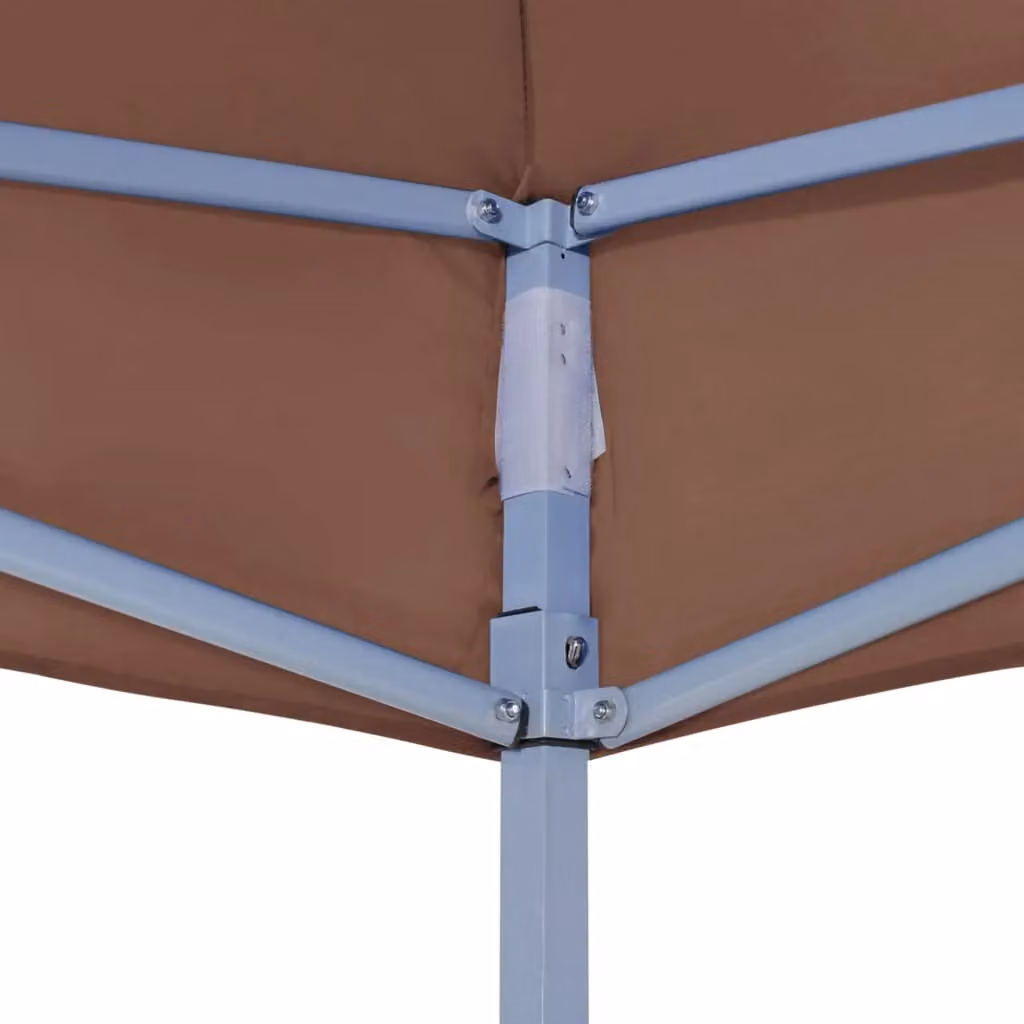 Berkfield Home Party Tent Roof, Brown, W: 4 m, D: 3 m – 3