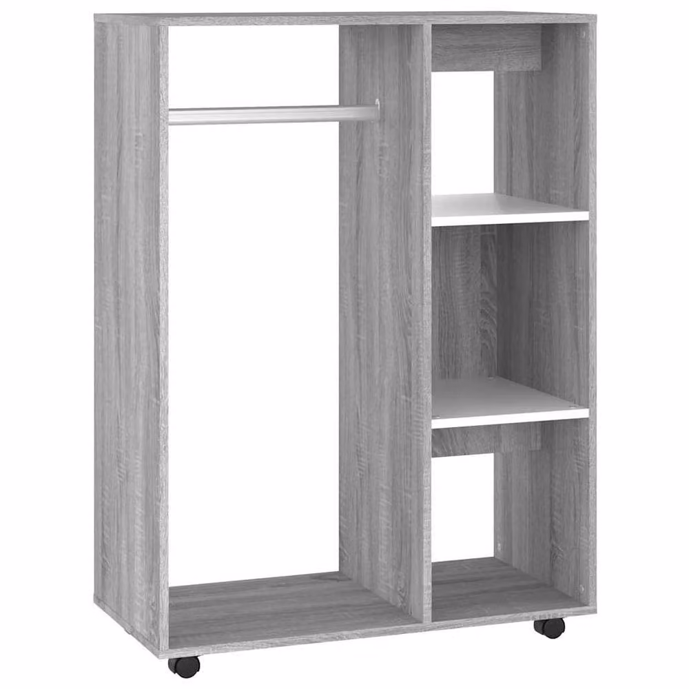Berkfield Home Sonoma Grey Wardrobe W/D/H: 80 x 40 x 110 cm – 2