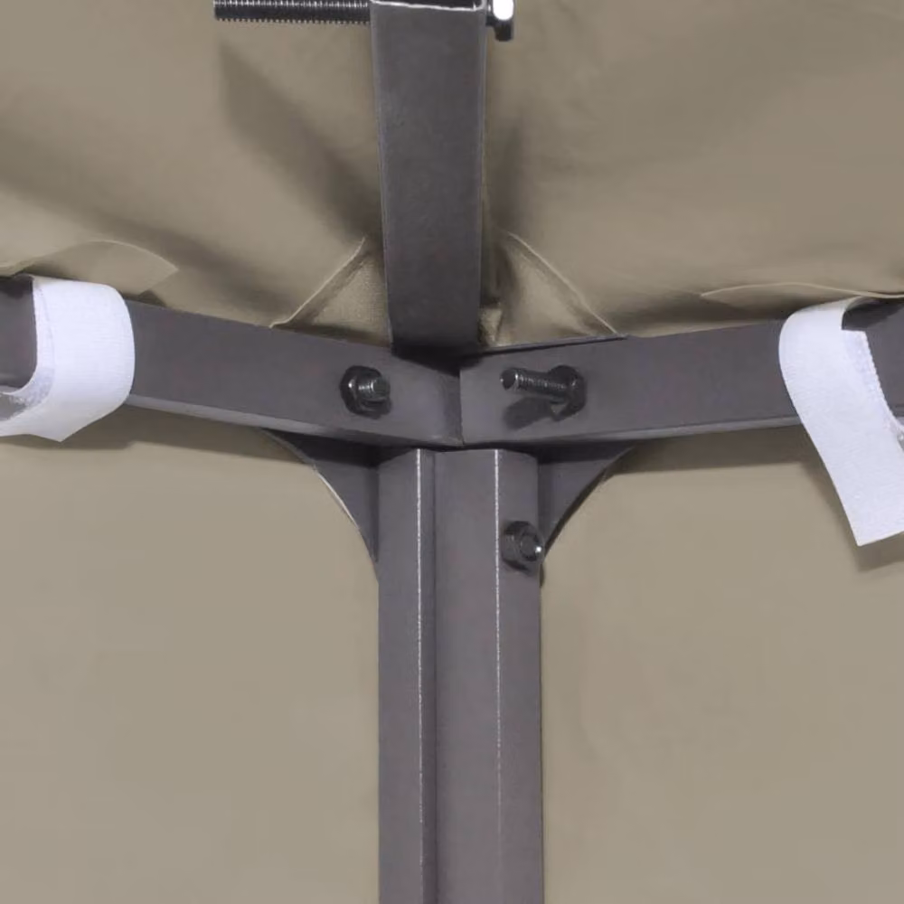 Berkfield Home Gazebo Cover Canopy Replacement, Beige, W/D/H: 3 x 3 x 0.64 m – 3