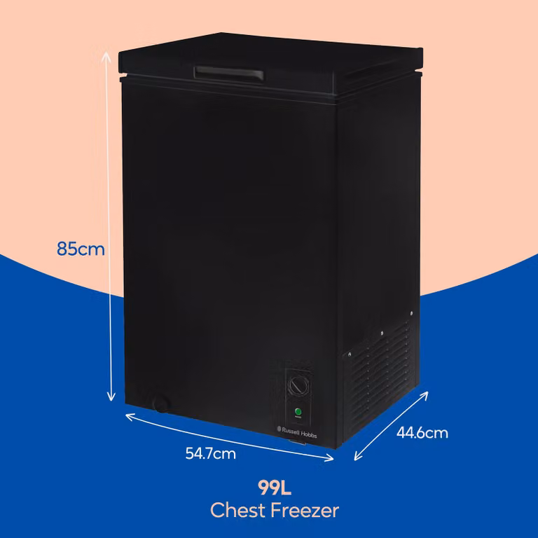 Russell Hobbs 99L Black Chest Freezer RH99CF0E1
