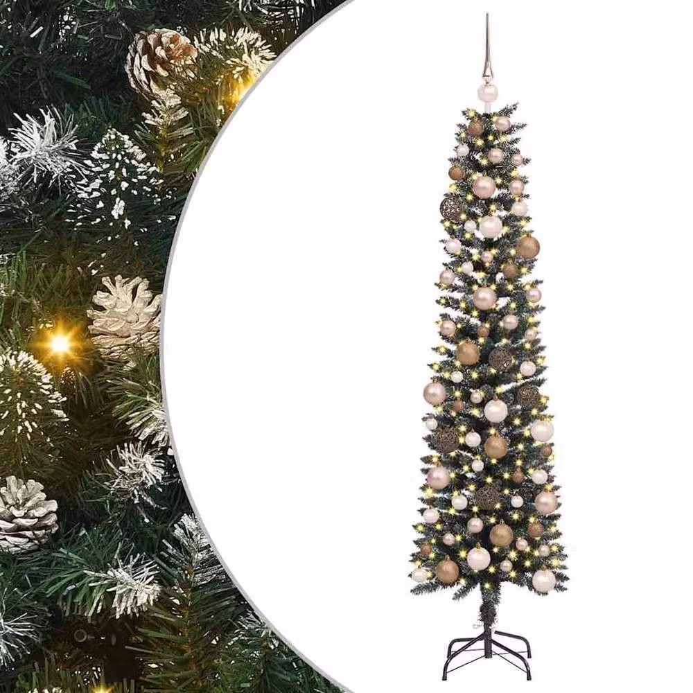 Berkfield Home Artificial Christmas Tree in Green, H 180 x W 50.5 x D 50.5 cm – 2
