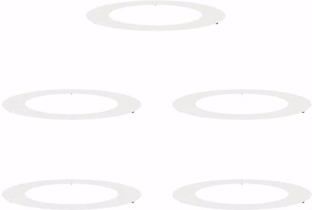 Berkfield Home Large White Collapsible Plastic Floor Planter Tub