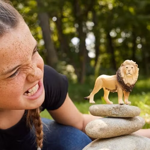 Schleich Wild Life Lion Toy Figurine, Brown – 2
