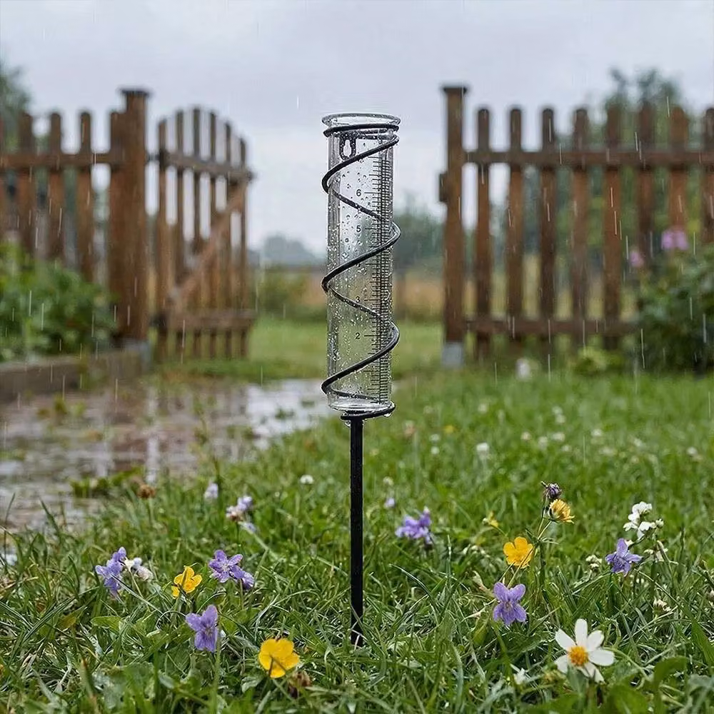 Kelvenix Decorative Metal Garden Rain Gauge in Black – 3