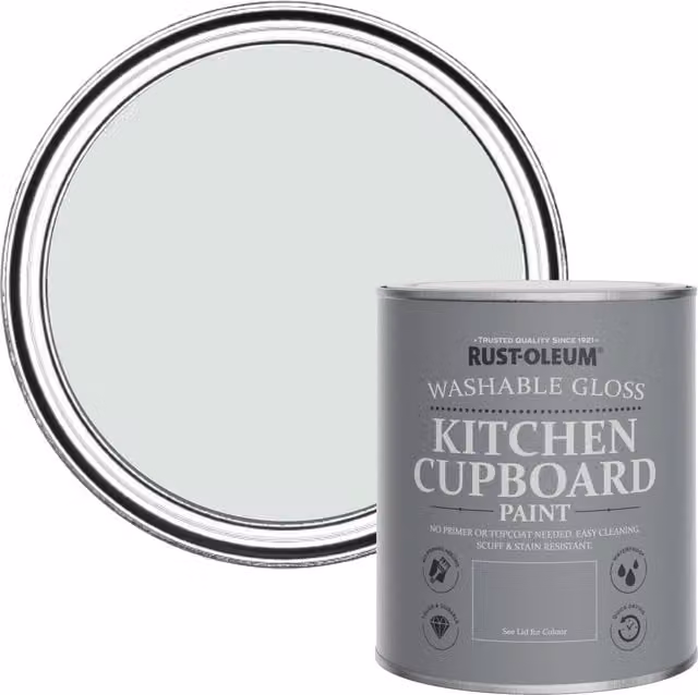 Rust-Oleum Kitchen Cupboard Paint in Gloss Finish, Library Grey, 0.75 l