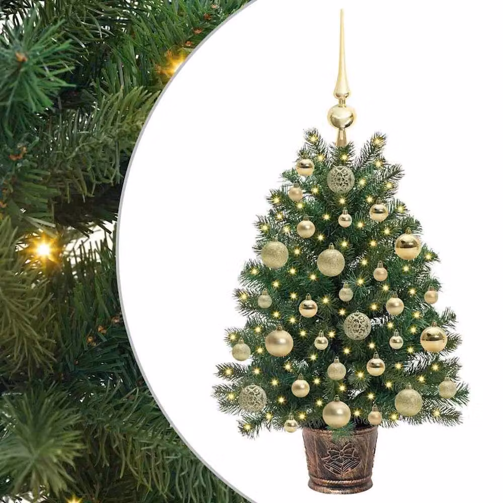 Berkfield Home Green Tabletop Artificial Christmas Tree with 150 LEDs, Height: 75 cm – 2