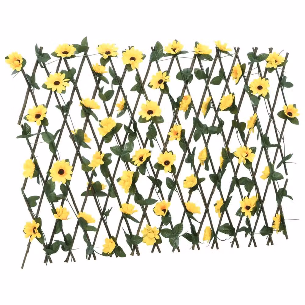 Berkfield Home Artificial Ivy Trellis Expandable Yellow, W: 60 cm, H: 180 cm – 2