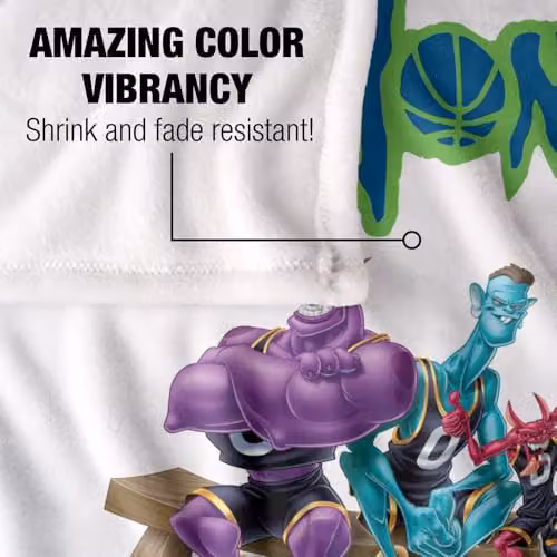 LOGOVISION Space Jam Monstars Group Super Soft Fleece Throw Blanket, Multicolour – 2