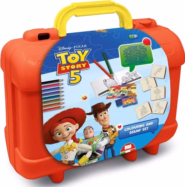 Multiprint Disney Toy Story 5 Kids Activity and Craft Drawing and Colouring Set in Red