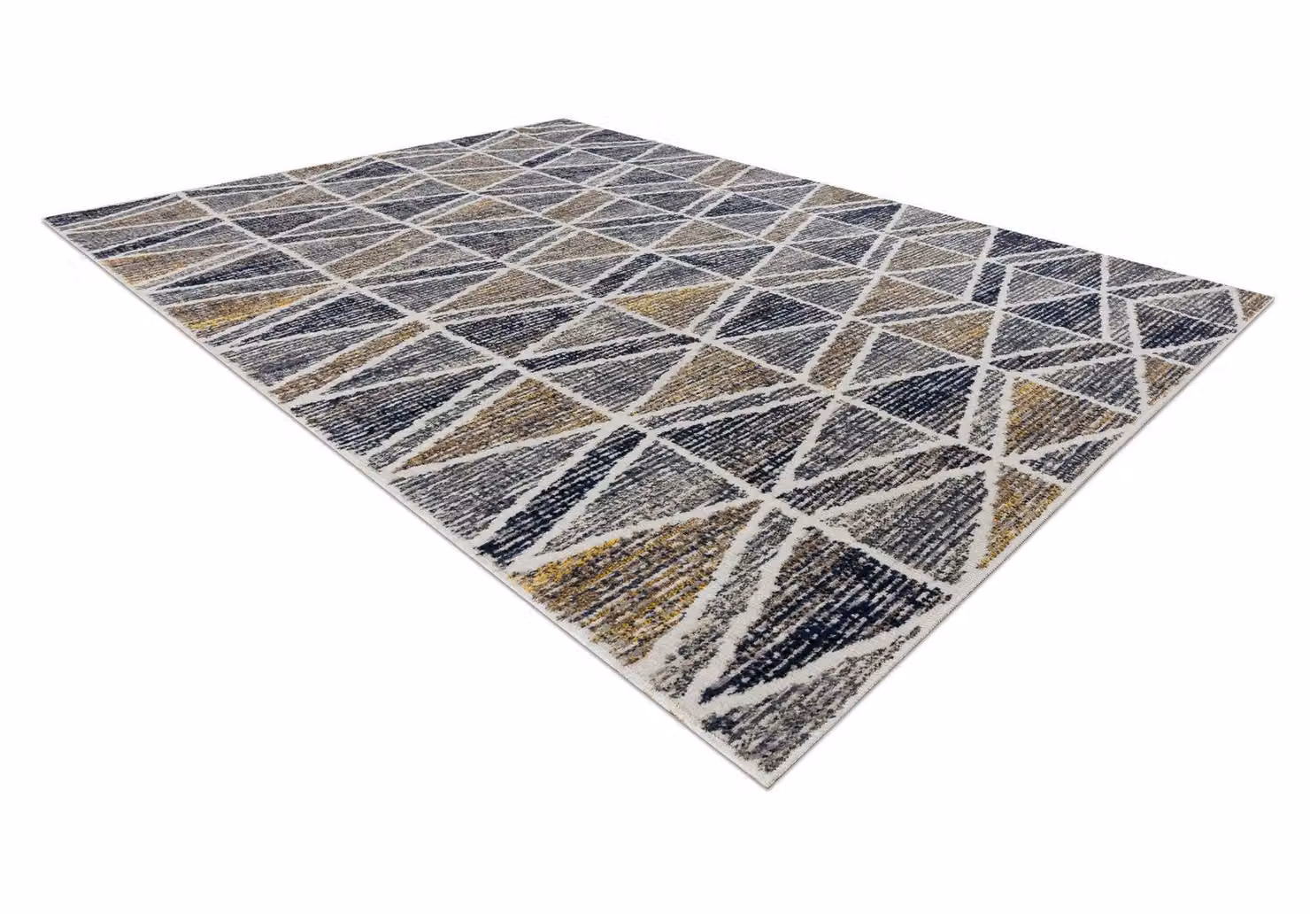 RugsX Mundo Geometric Modern Rug in Grey and Multicolour, W: 140 cm, L: 190 cm – 2