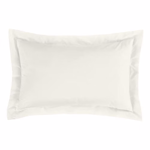 Bianca 180 Thread Count Egyptian Cotton Oxford Pillowcase with Envelope Closure, Cream, W/D/H: 50 x 75 cm – 2